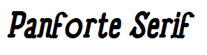 Panforte Serif