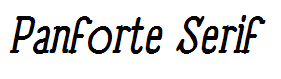 Panforte Serif