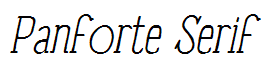 Panforte Serif