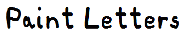 Paint Letters