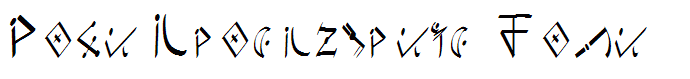 Post Apocalyptic Font