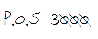 P.O.S 3000