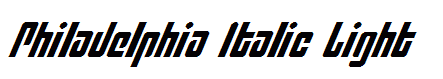 Philadelphia Italic Light