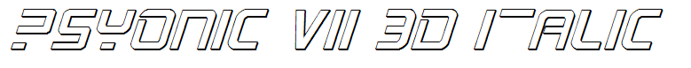 PsYonic VII 3D Italic