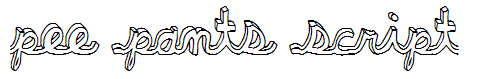 pee pants script