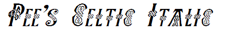 Pee's Celtic Italic