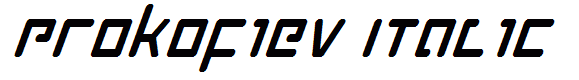 Prokofiev Italic
