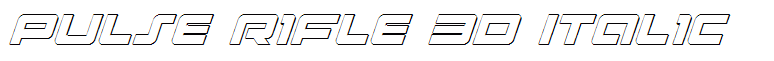 Pulse Rifle 3D Italic