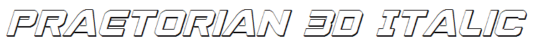 Praetorian 3D Italic