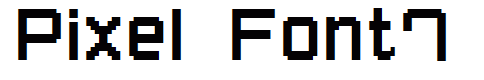 Pixel Font7