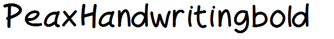 PeaxHandwritingbold