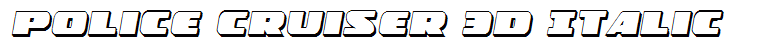Police Cruiser 3D Italic