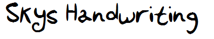 Skys Handwriting 