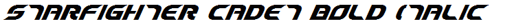 Starfighter Cadet Bold Italic