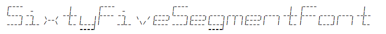 SixtyFiveSegmentFont