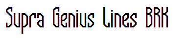 Supra Genius Lines BRK