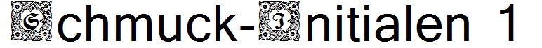 Schmuck-Initialen 1