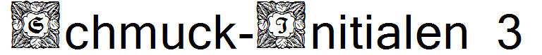 Schmuck-Initialen 3