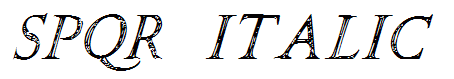 SPQR Italic
