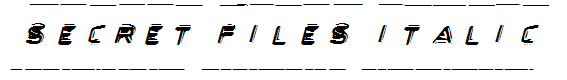 Secret Files Italic