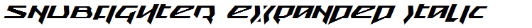 Snubfighter Expanded Italic