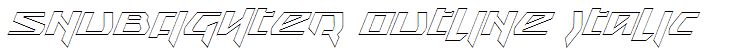 Snubfighter Outline Italic
