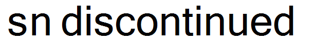 sn discontinued