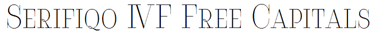 Serifiqo 4F Free Capitals
