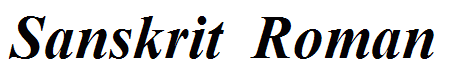 Sanskrit  Roman