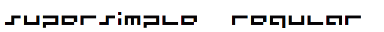 supersimple  regular