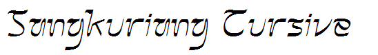 Sangkuriang Cursive