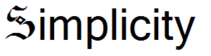 Simplicity