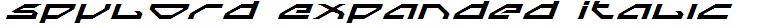 Spylord Expanded Italic