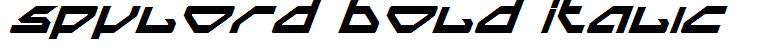 Spylord Bold Italic