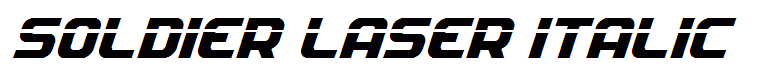 Soldier Laser Italic
