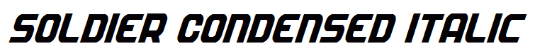 Soldier Condensed Italic