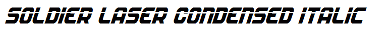 Soldier Laser Condensed Italic