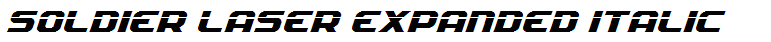 Soldier Laser Expanded Italic