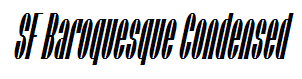 SF Baroquesque Condensed