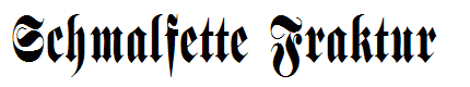 Schmalfette Fraktur