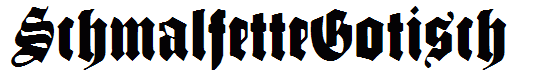 SchmalfetteGotisch