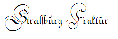 Strassburg Fraktur