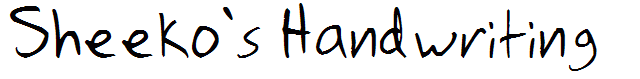 Sheeko's Handwriting