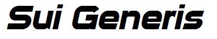 Sui Generis