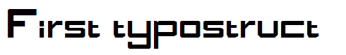 First typostruct