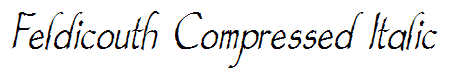 Feldicouth Compressed Italic