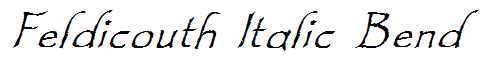 Feldicouth Italic Bend