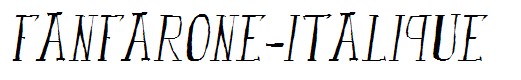 fanfarone-italique