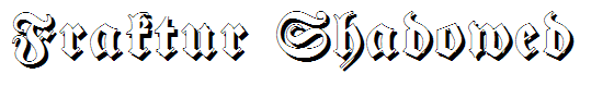 Fraktur Shadowed