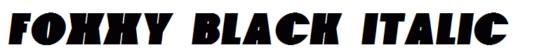 Foxxy Black Italic